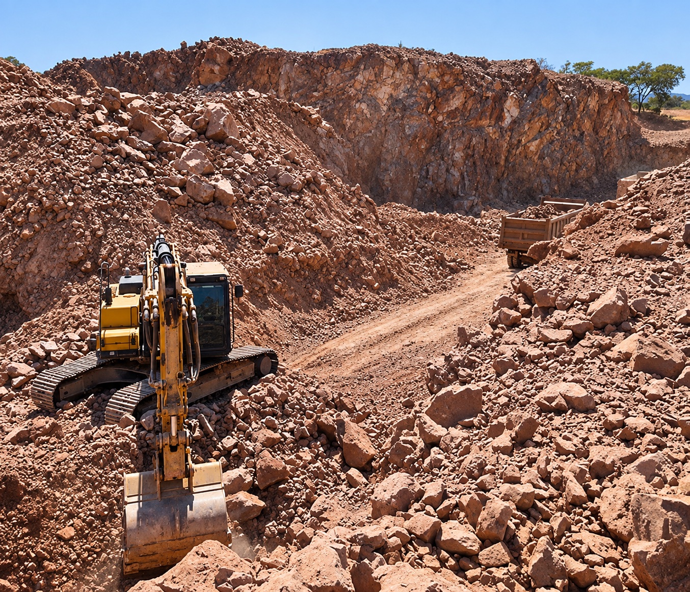 Heavy construction machinery